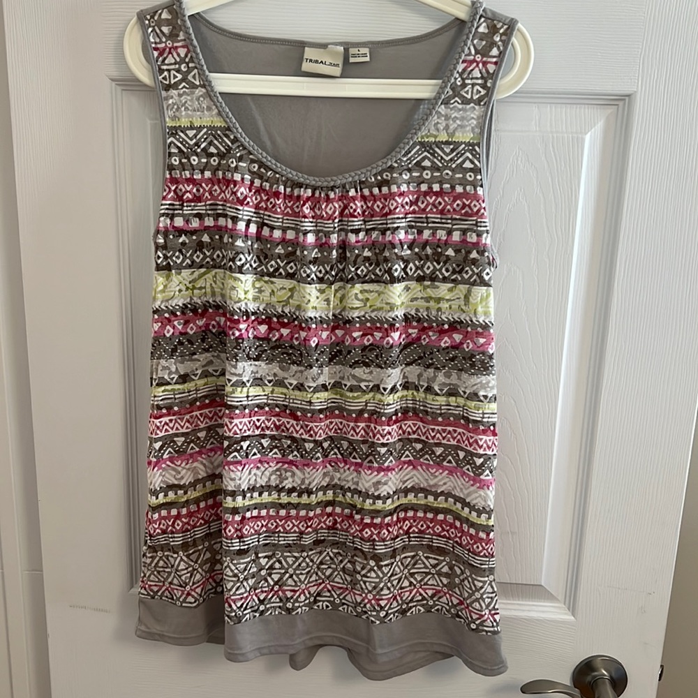 Tribal Jeans Tank Top